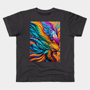 Flying Bright Phoenix Kids T-Shirt